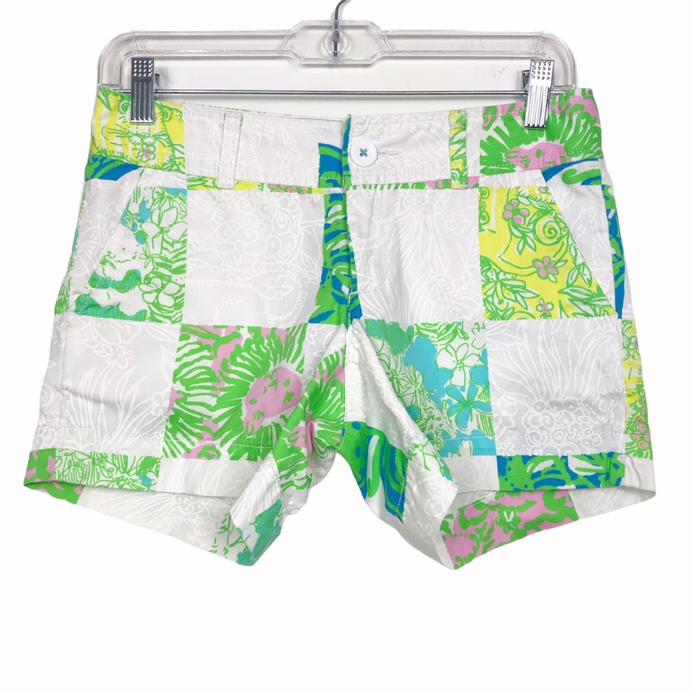 Lilly Pulitzer Patchwork Lioness Callahan Shorts Size 00
